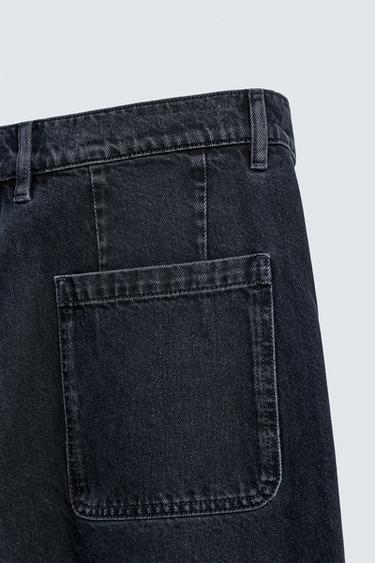 PANTALON CHINO EN DENIM - Bleu marine foncé de Zara - Image 10
