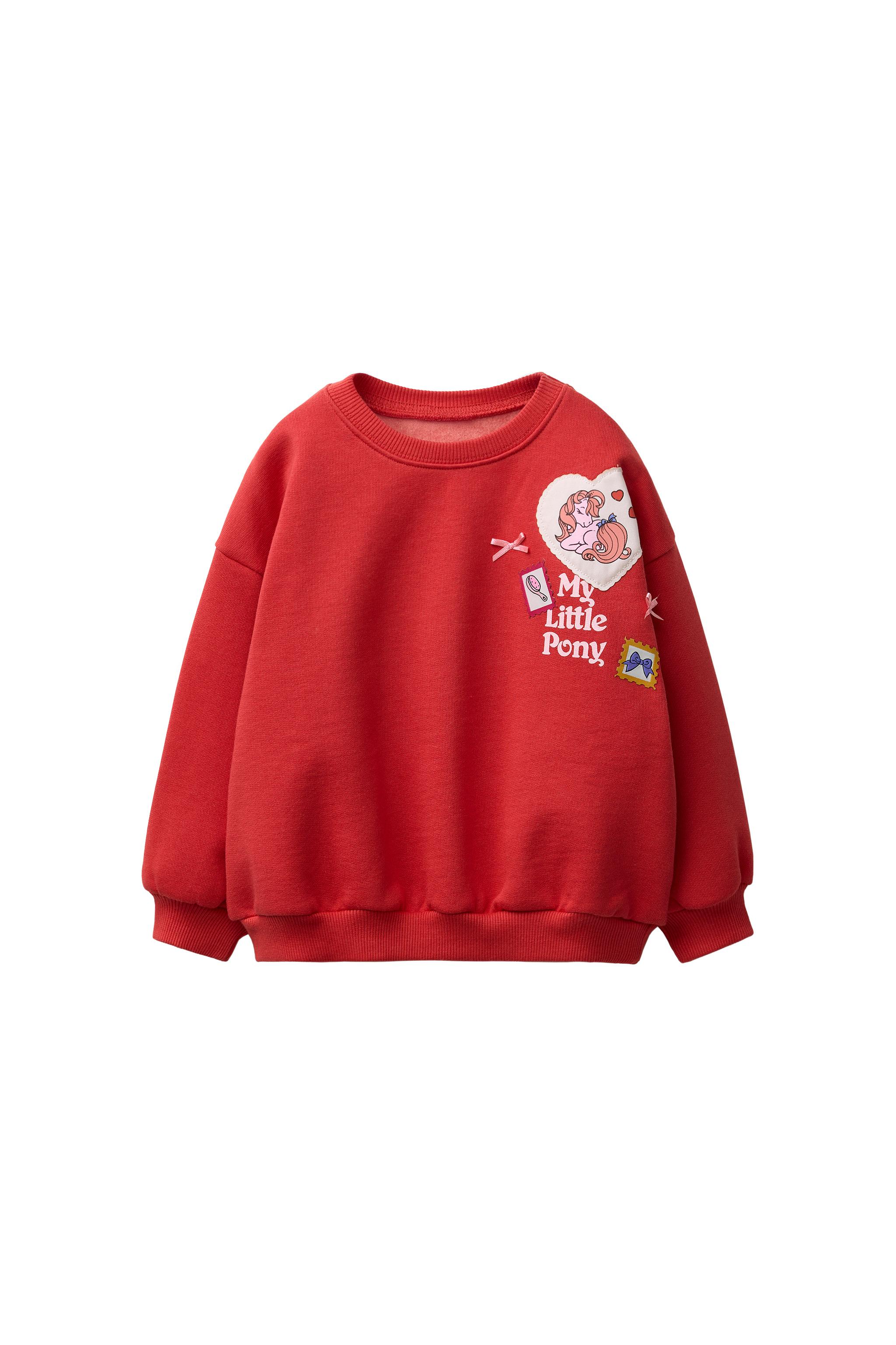 マイリトルポニー®ハートパッチスウェットシャツ - レッド | ZARA