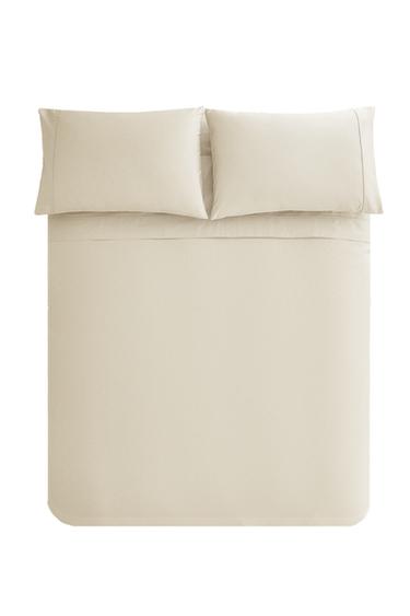 PERCALE DUVET COVER (300 THREAD COUNT) - Ecru by Zara
