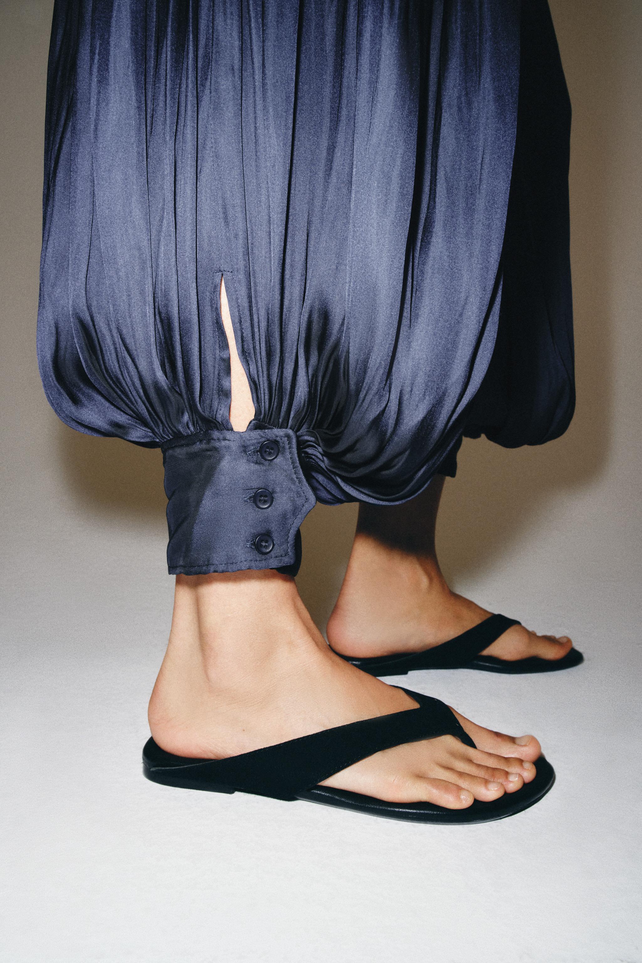 Zara ZW COLLECTION SATIN EFFECT HALTER JUMPSUIT — фото 4