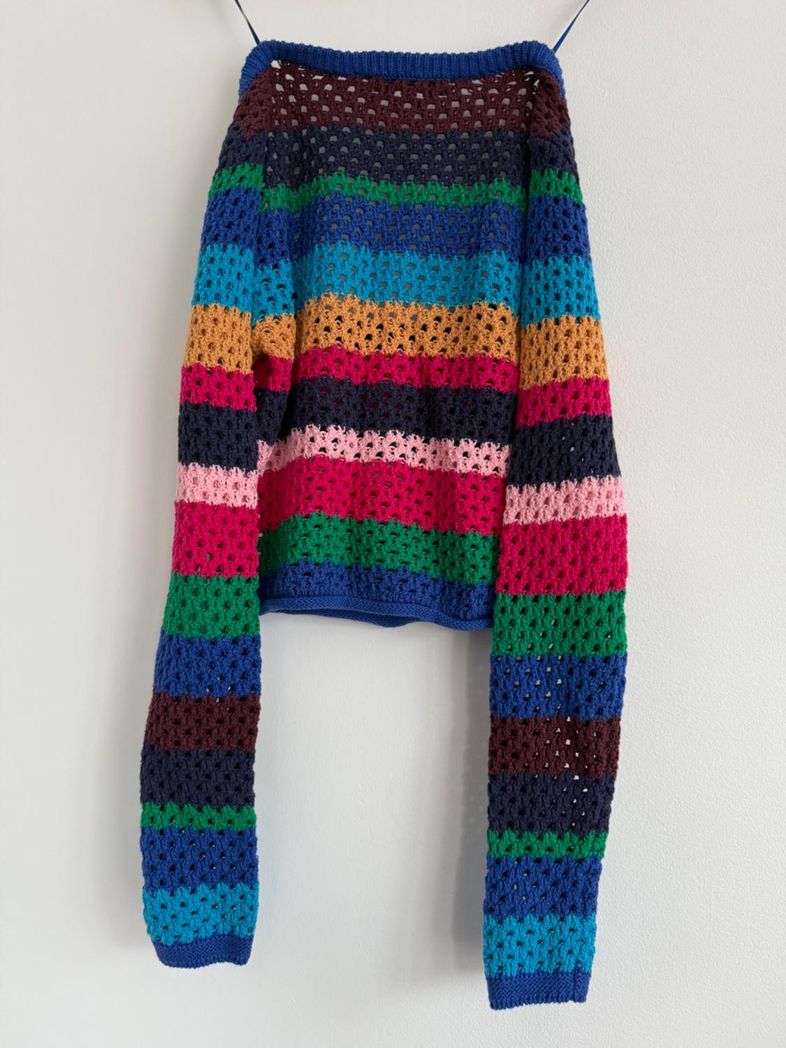STRIPED KNIT SWEATER - Image 2