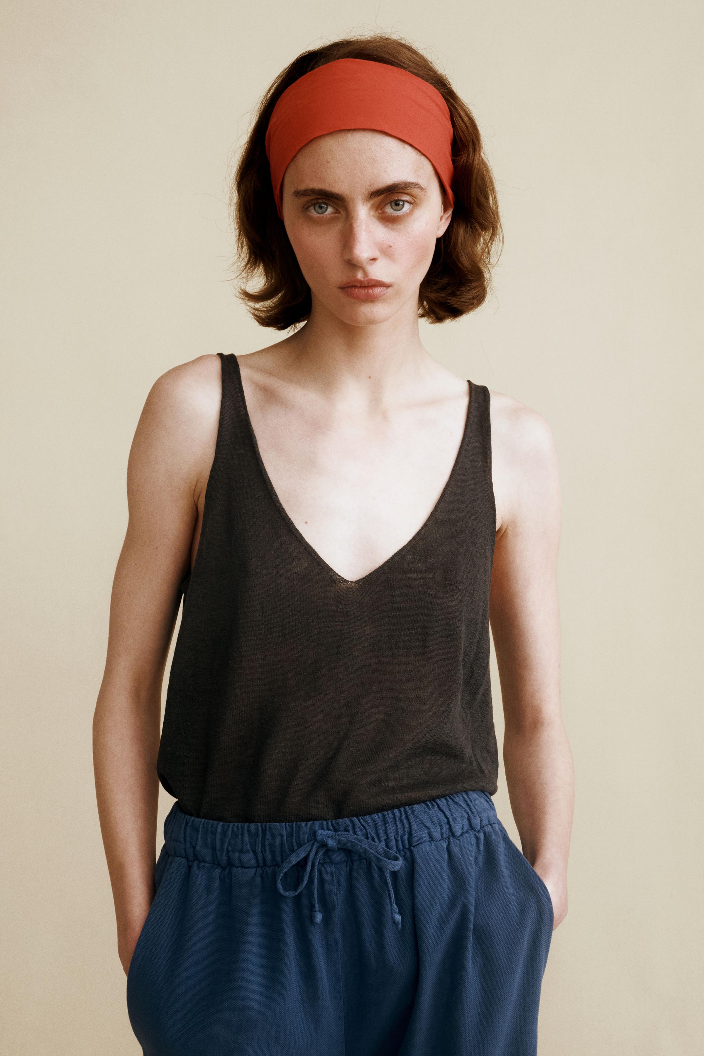 KNIT STRAPPY TOP CREATED BY CARAMEL LONDON X ZARA