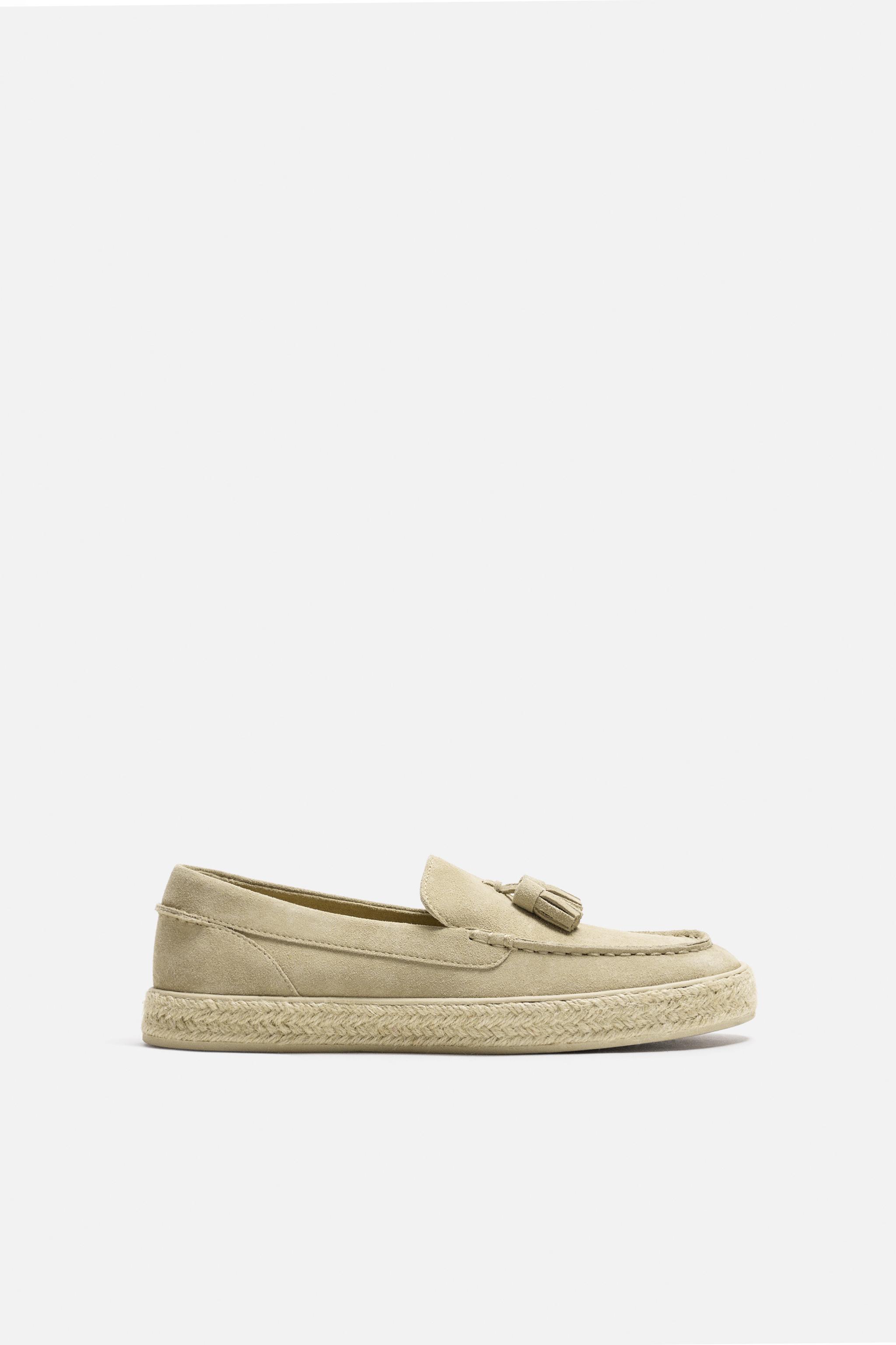 MOCASSINS EN CUIR CASUAL JUTE