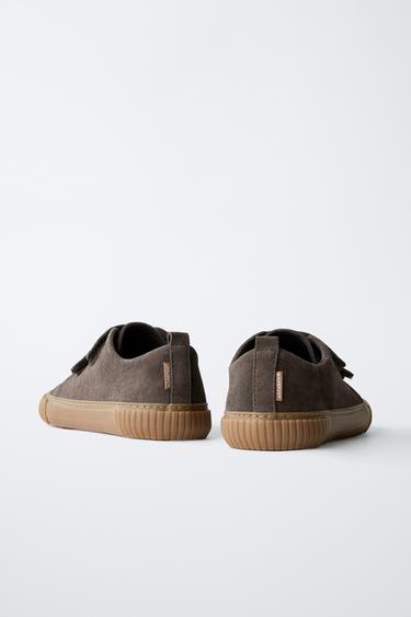 SPLIT SUEDE BAREFOOT TRAINERS - Brown by Zara - Image 6