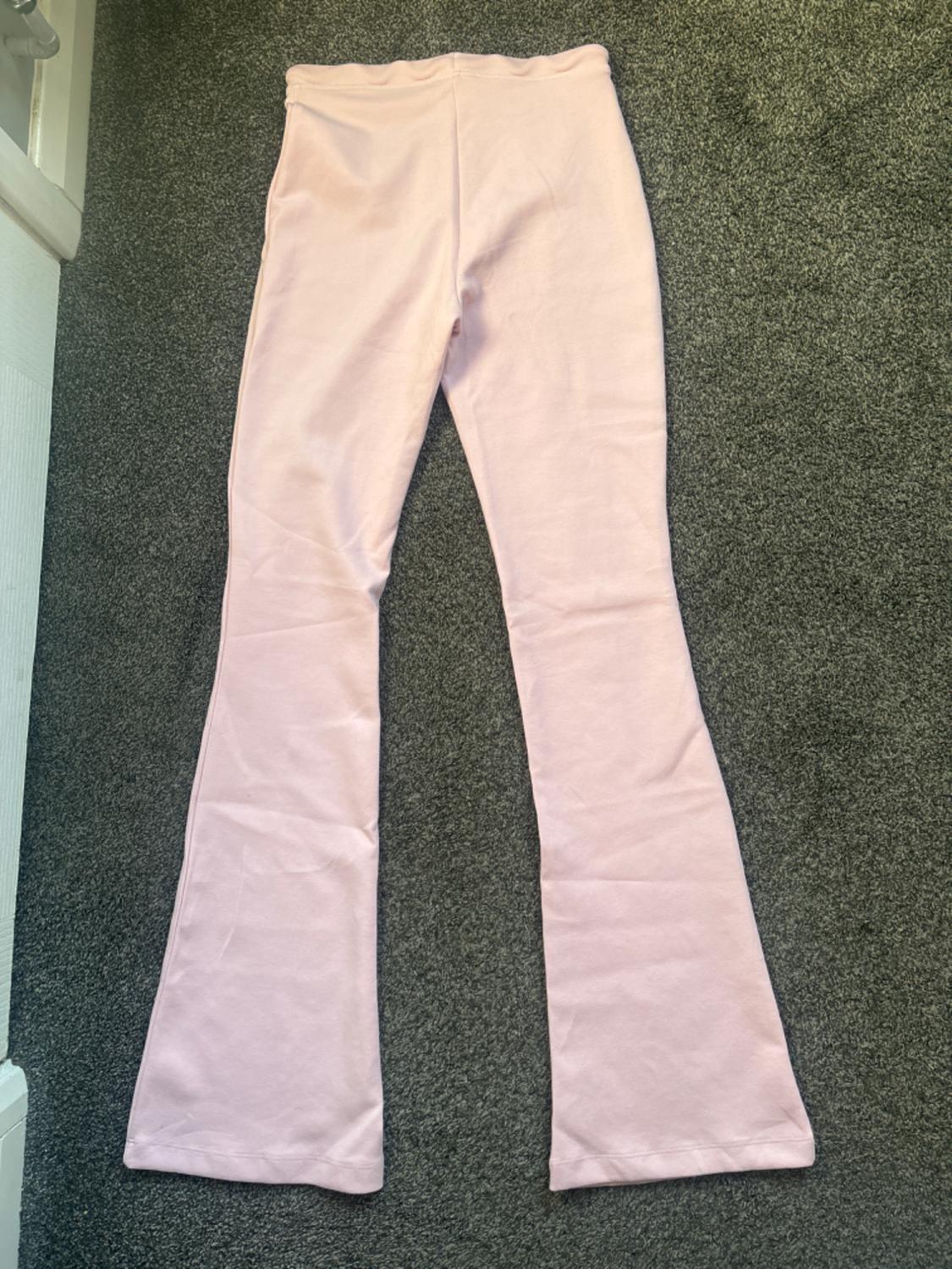 STITCHED INTERLOCK BELL BOTTOM TROUSERS - Image 2