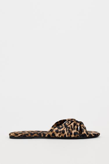 SANDALIA NUDO ESTAMPADO ANIMAL - Leopardo de Zara