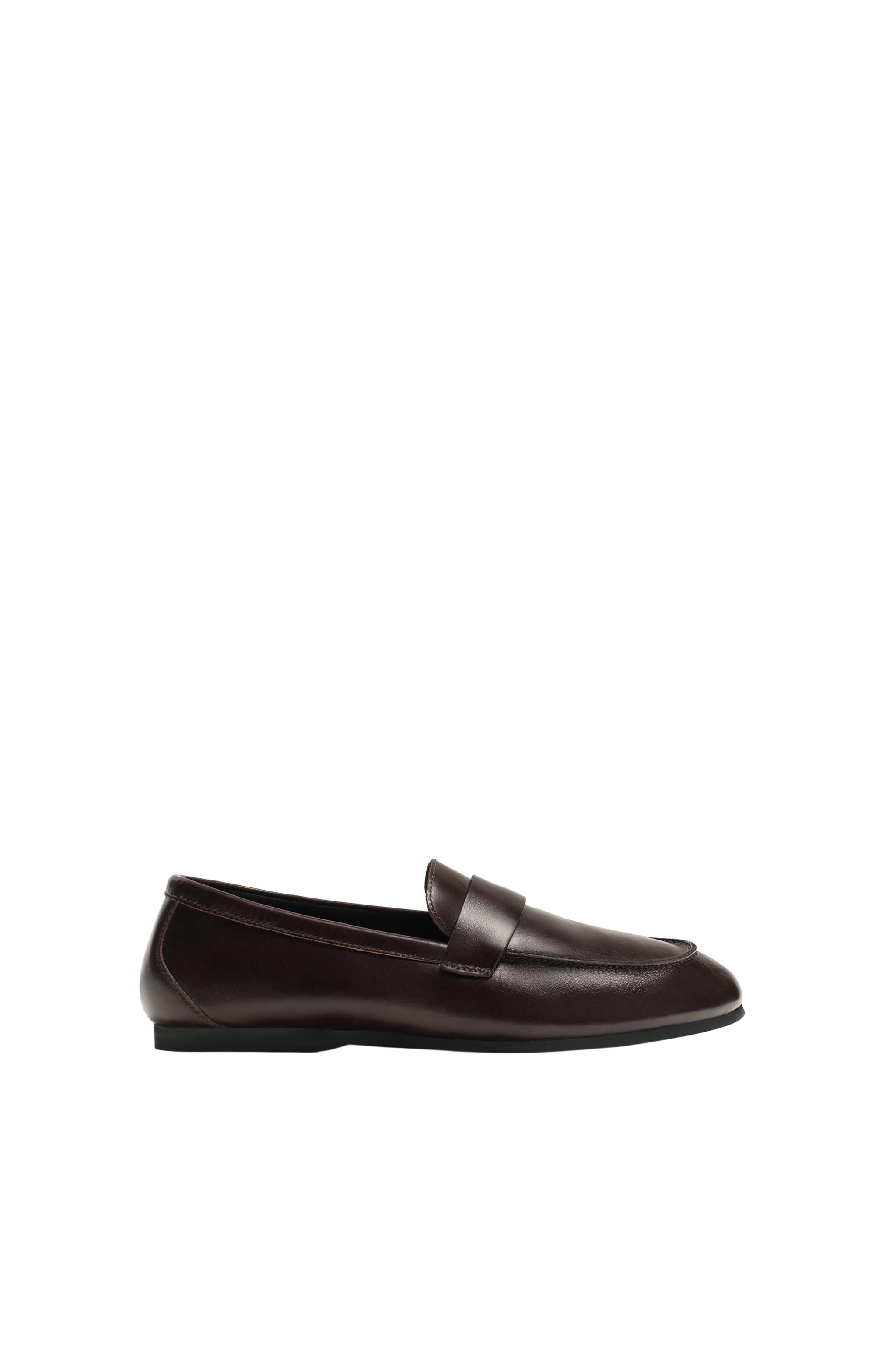 VIBRAM®ソール ペニーローファー - ブラウン | ZARA Japan / 日本