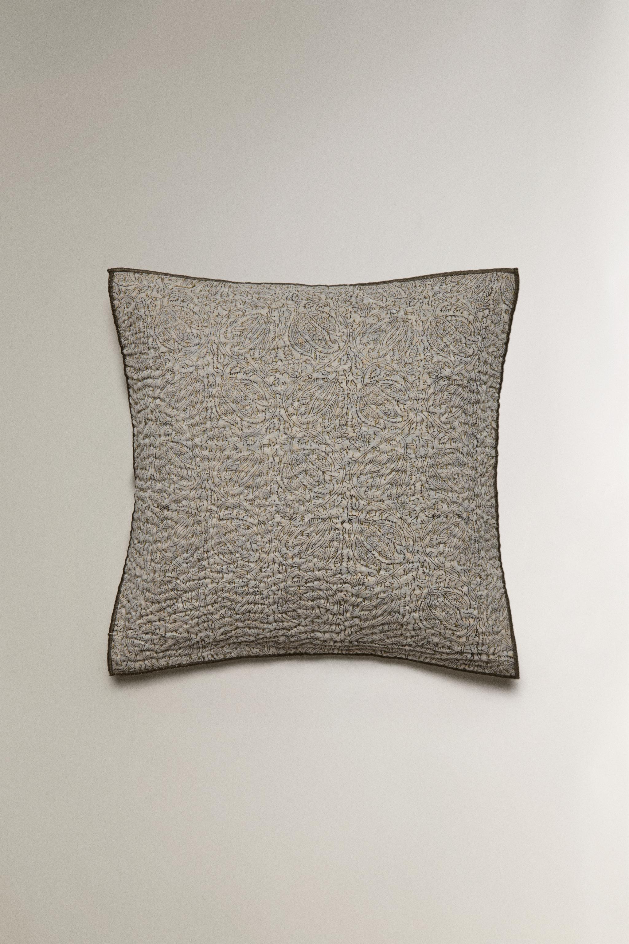 HOUSSE DE COUSSIN IMPRIMÉ FLEURI