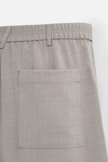 STRAIGHT-LEG TROUSERS - Mink by Zara