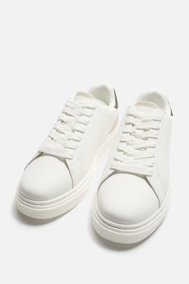 BASKET DÉTAIL TALON - Vert kaki de Zara - Image 5