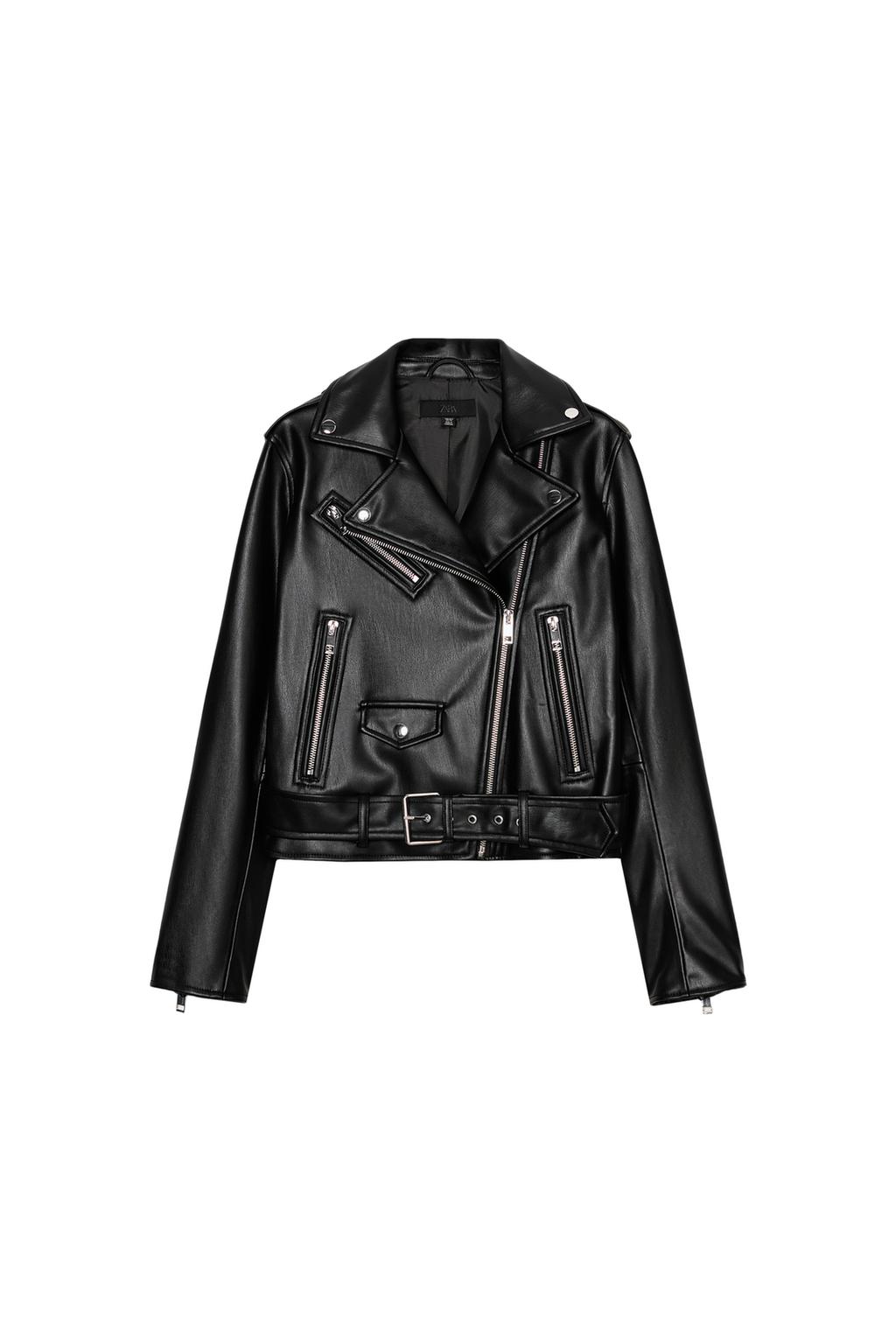 FAUX LEATHER BIKER JACKET - image 3