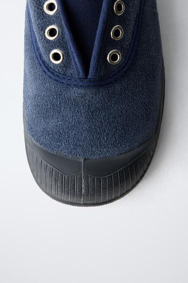 TENNIS EN CUIR BENSIMON ® X ZARA - Bleu de Zara - Image 5