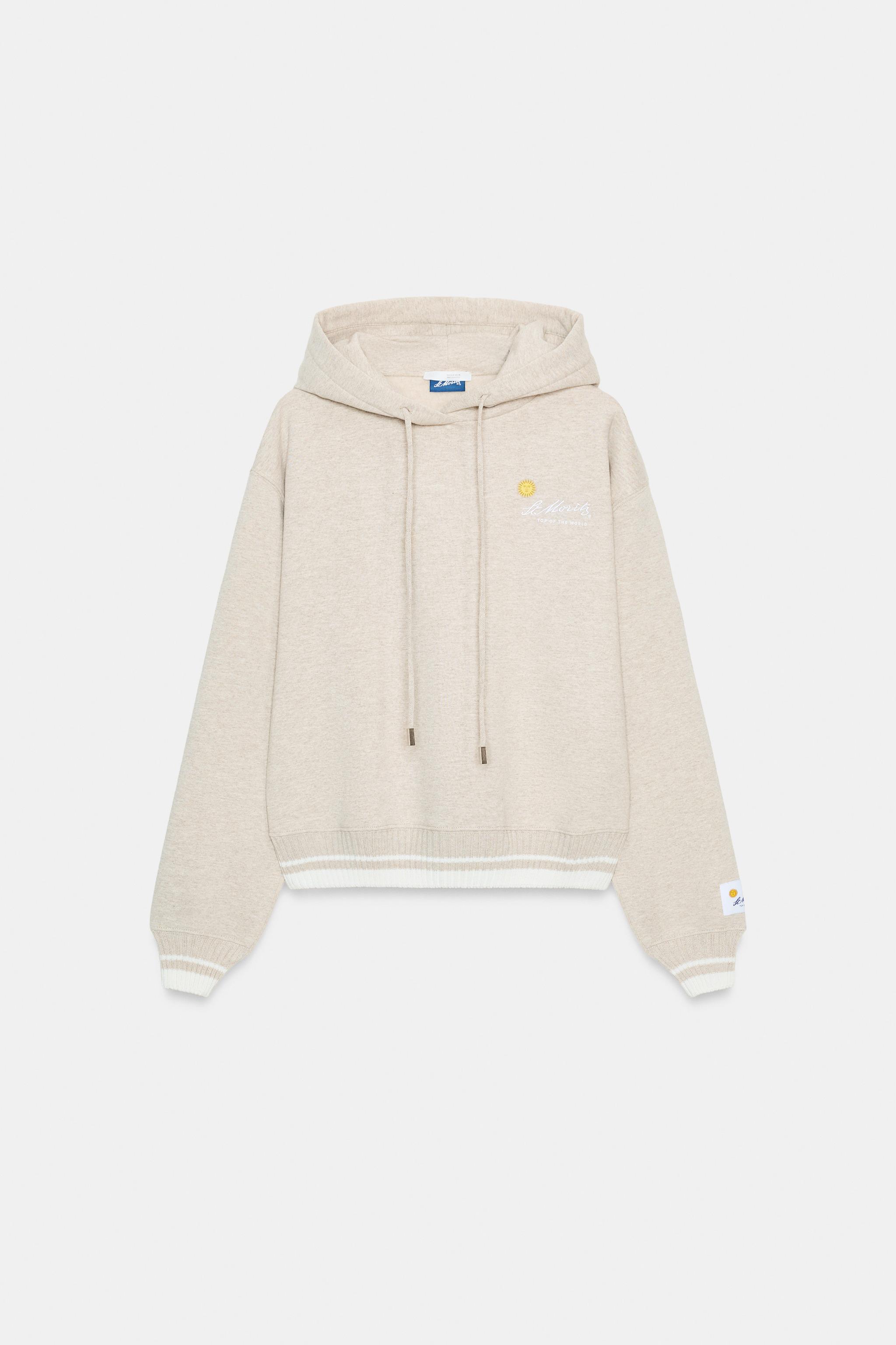 ST. MORITZ® HOODIE SWEATSHIRT - Beige marl | ZARA United States