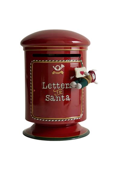 Zara SANTA CLAUS CHRISTMAS MAILBOX - Red