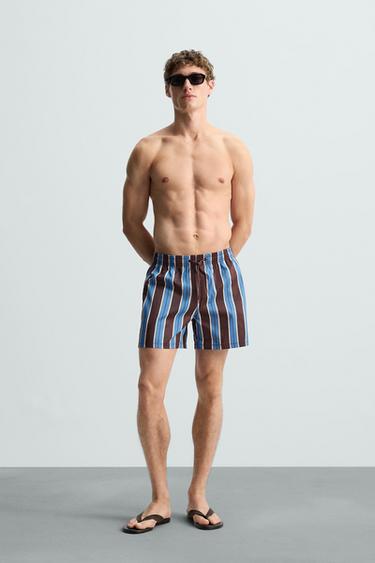 BAÑADOR MEDIO RAYAS - varios de Zara - Imagen 0
