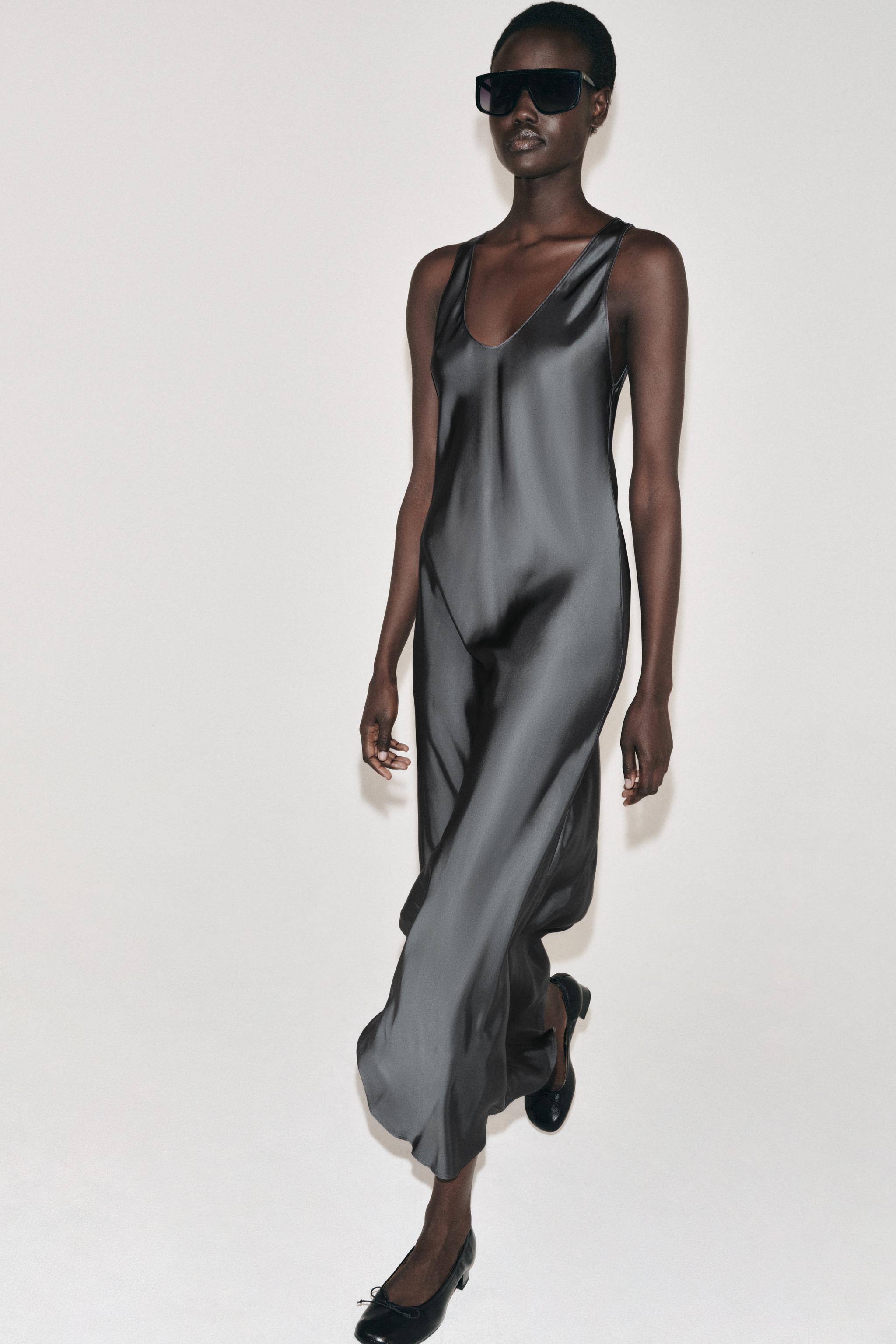 ZW COLLECTION LONG SATIN DRESS