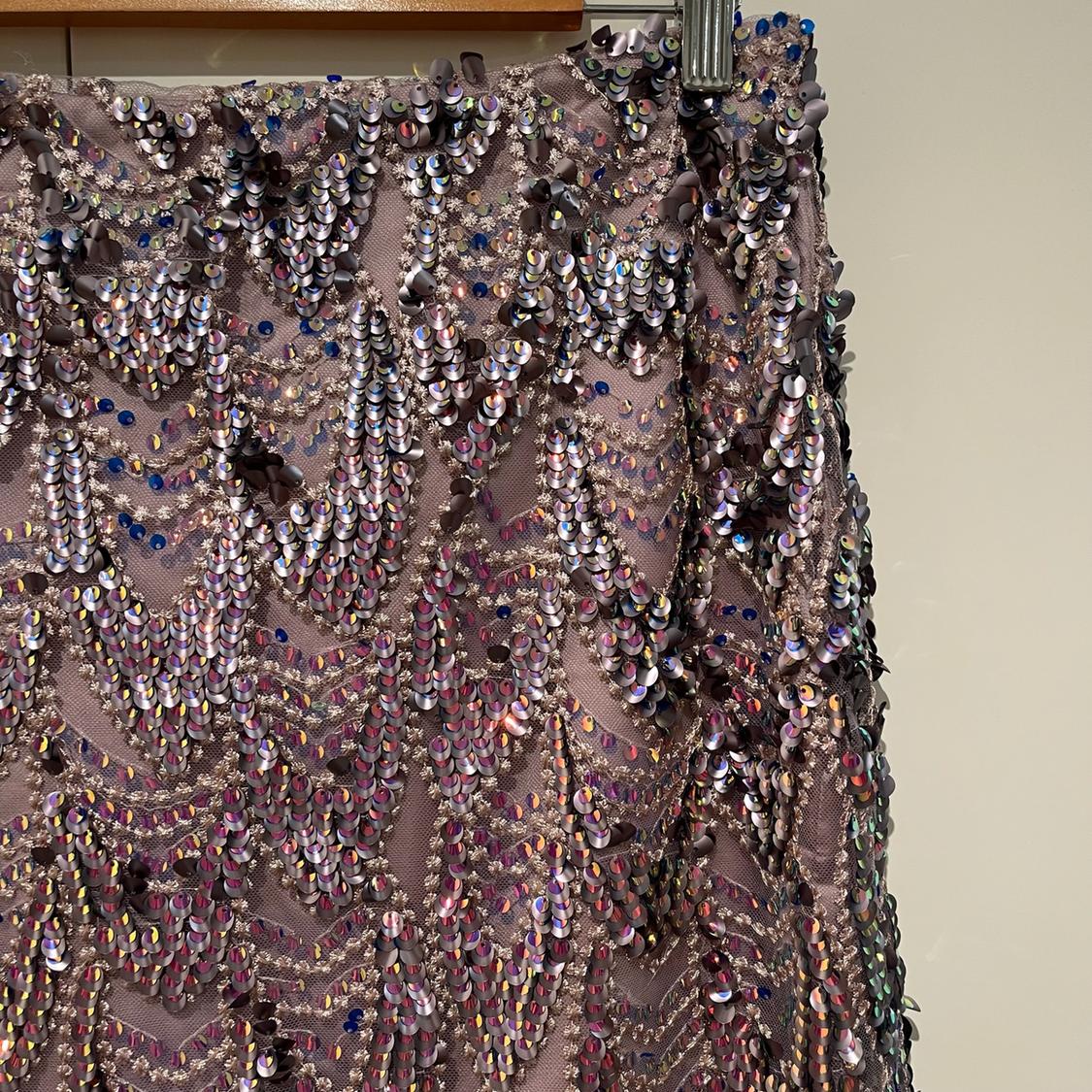 SEQUINNED MIDI SKIRT - Image 2