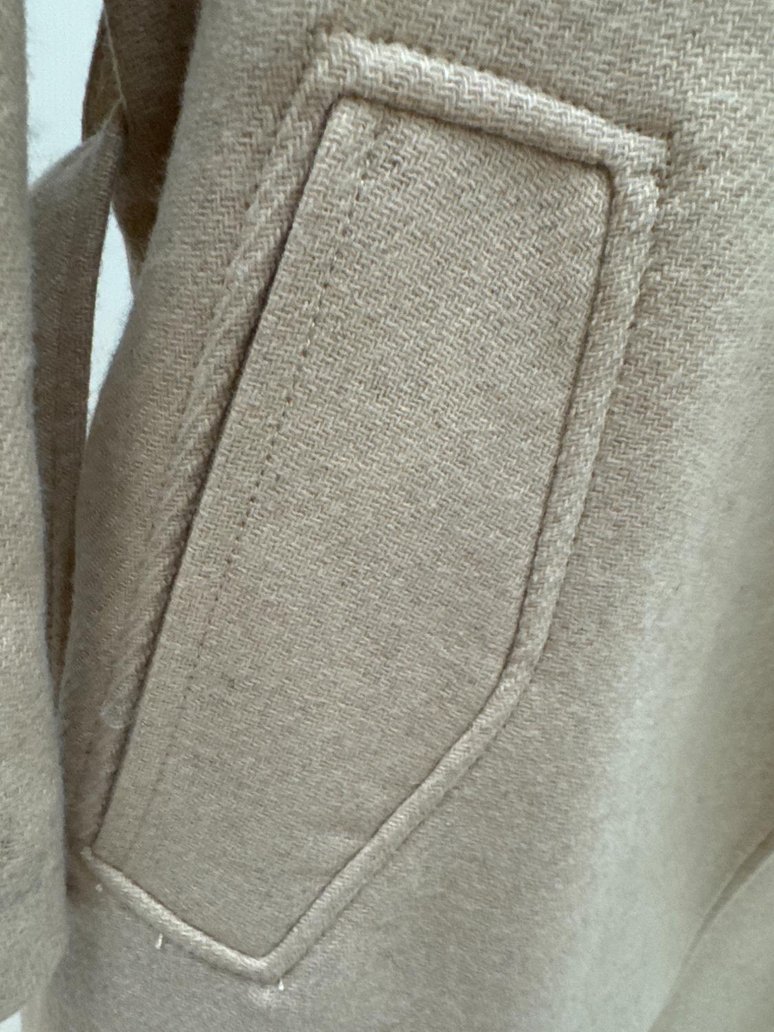 LONGLINE BELTED WOOL BLEND COAT - Image 9