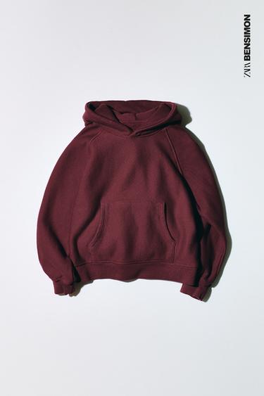 BENSIMON ® X ZARA HOODIE - Burgundy by Zara