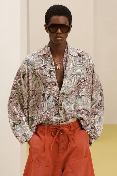 PRNTD SHRT - Purple by Zara
