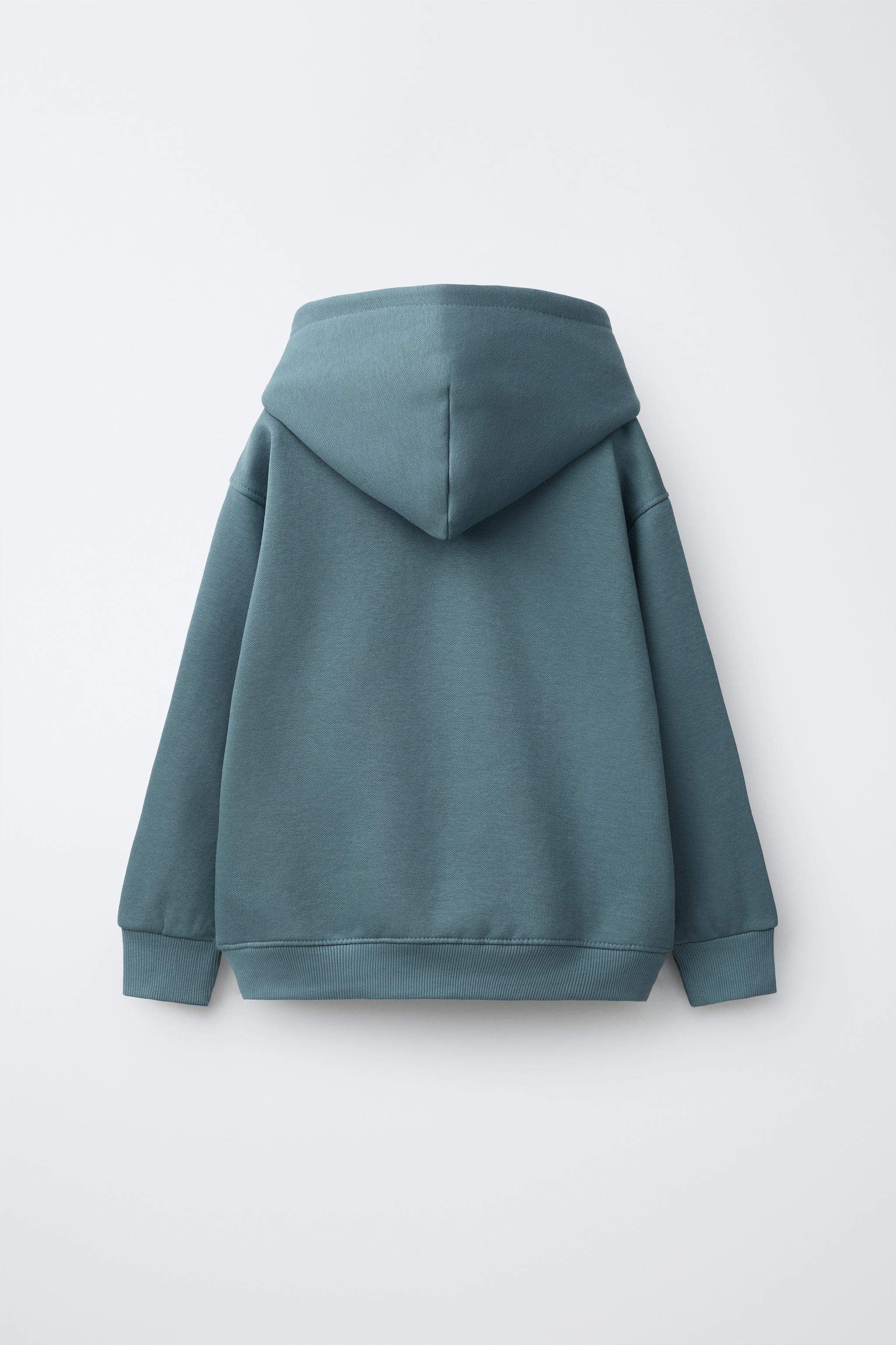 PLAIN HOODIE — Duck blue