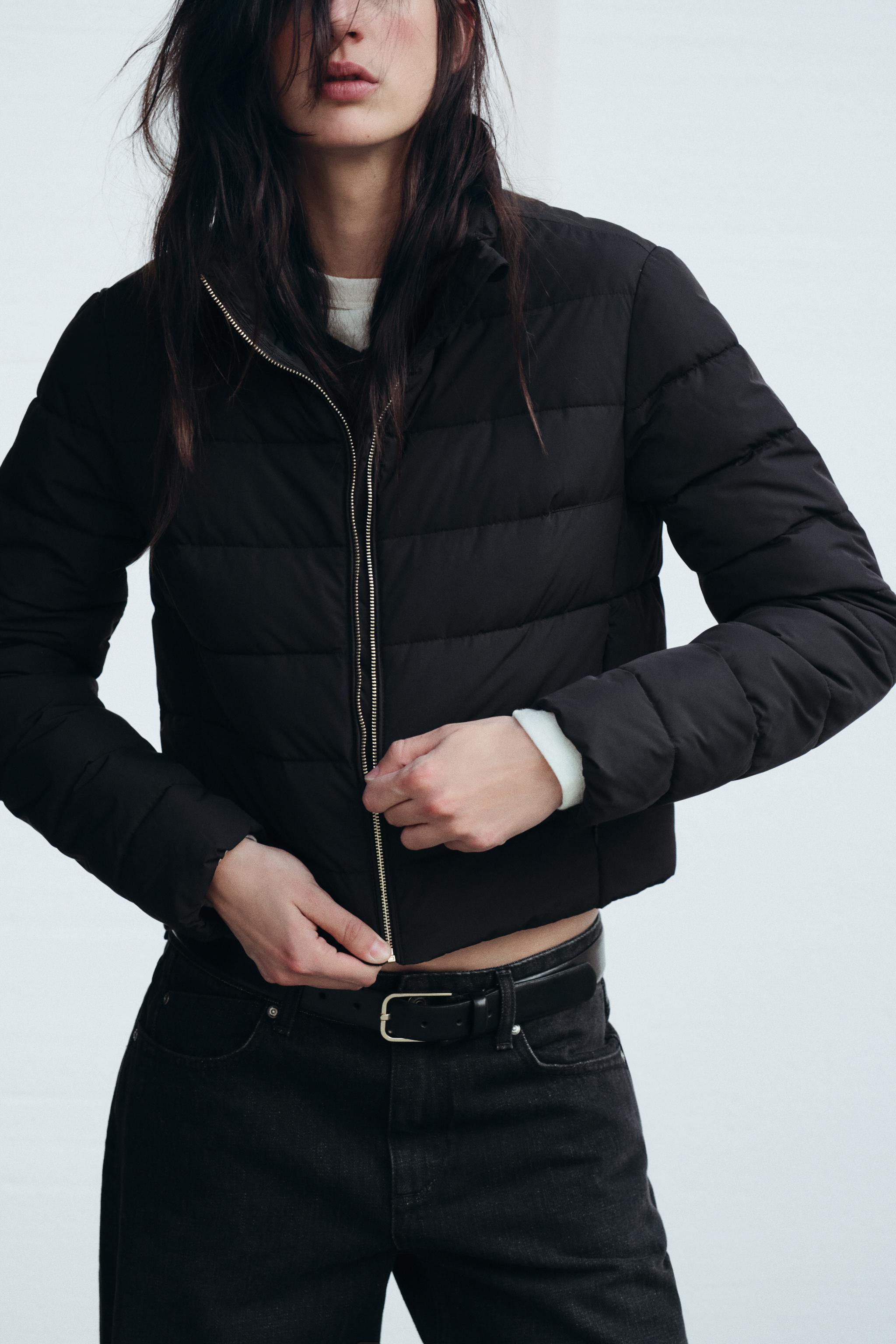 High neck puffer shops jacket