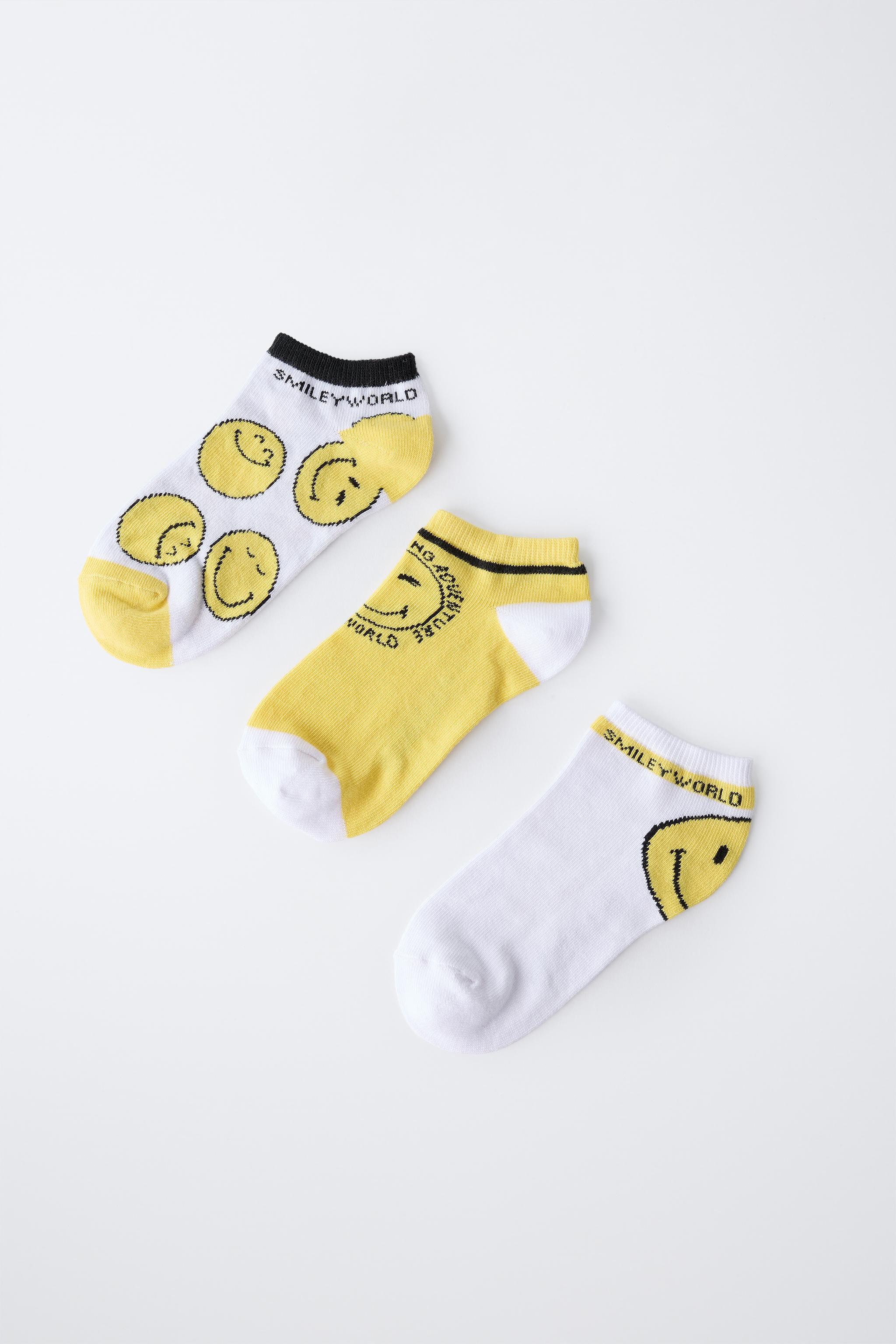 LOT DE TROIS PAIRES SOCQUETTES SMILEYWORLD ®