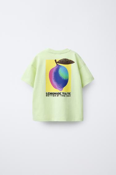 LEMON PRINT T-SHIRT - Lime by Zara - Image 1