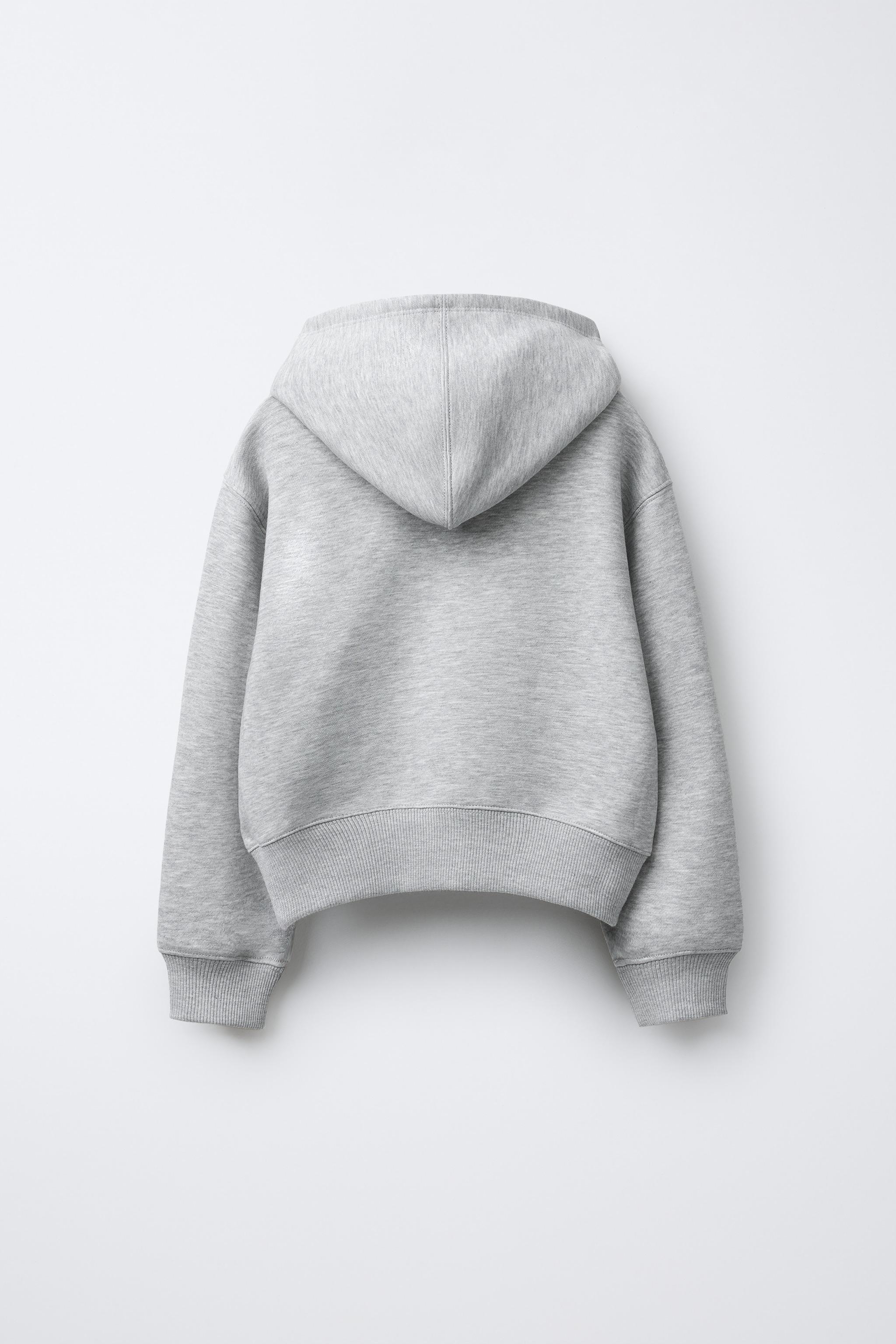 BASIC LABEL SWEATSHIRT - Gray marl | ZARA United States