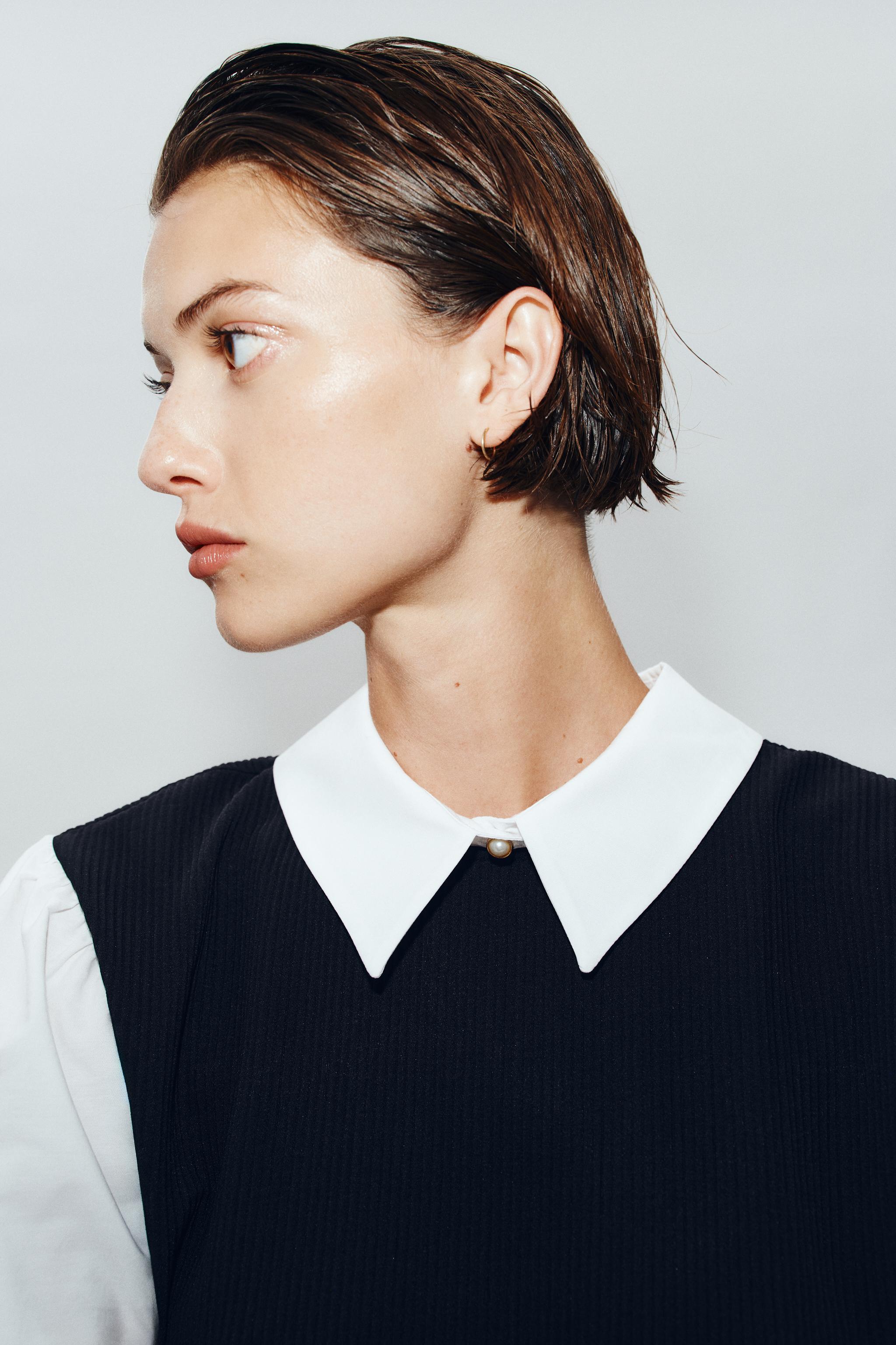 CONTRASTING POPLIN SHIRT