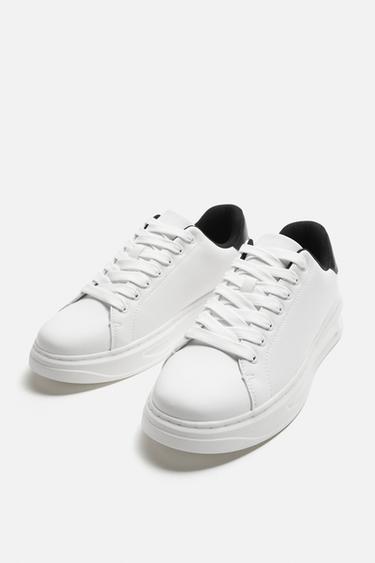 BASKET À SEMELLE ÉPAISSE - Blanc de Zara - Image 4