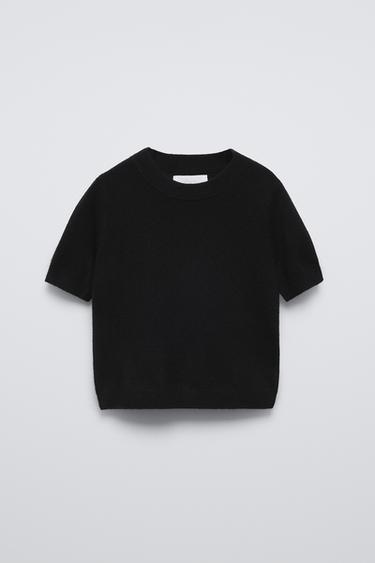 100% CASHMERE SWEATER - Black by Zara