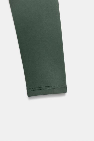SQUARE NECK POLYAMIDE BODYSUIT - Mid-green by Zara