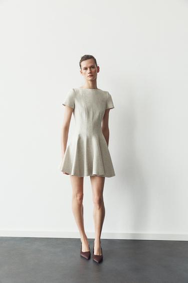 SHORT FLARED DRESS ZW COLLECTION - Multicoloured by Zara - Image 0