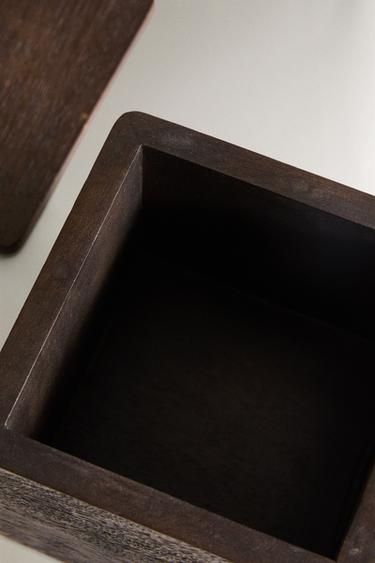 MAGNETIC WOODEN BOX - Dark brown by Zara - Image 4