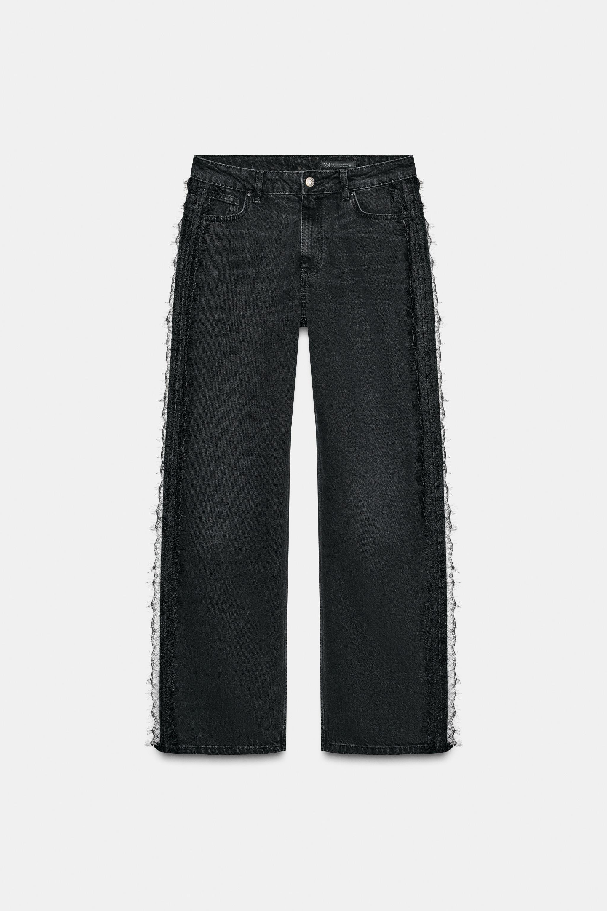 JEANS Z1975 REGULAR FIT CINTURA ALTA - Preto | ZARA Brasil