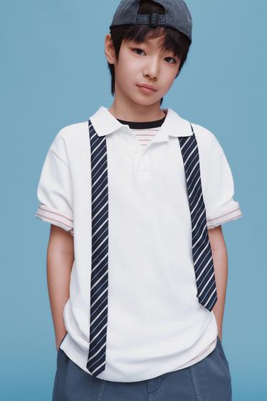 BASIC PIQUÉ POLO SHIRT - White by Zara