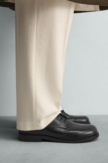 LIMITED EDITION LEATHER SMART SHOES - Black by Zara - Image 1