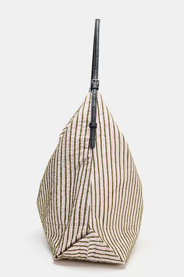 SAC SHOPPER DÉCORS BRILLANTS - Rose de Zara - Image 3