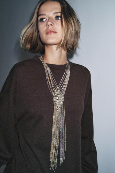 SOFT LONG SLEEVE SWEATSHIRT - Chocolate by Zara - Image 1