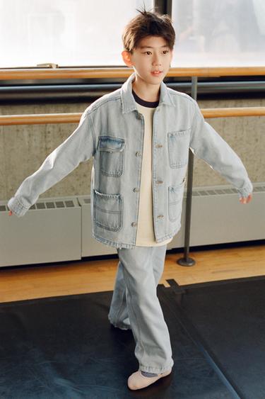 DENIM OVERSHIRT WITH POCKETS - Blue by Zara - Image 5