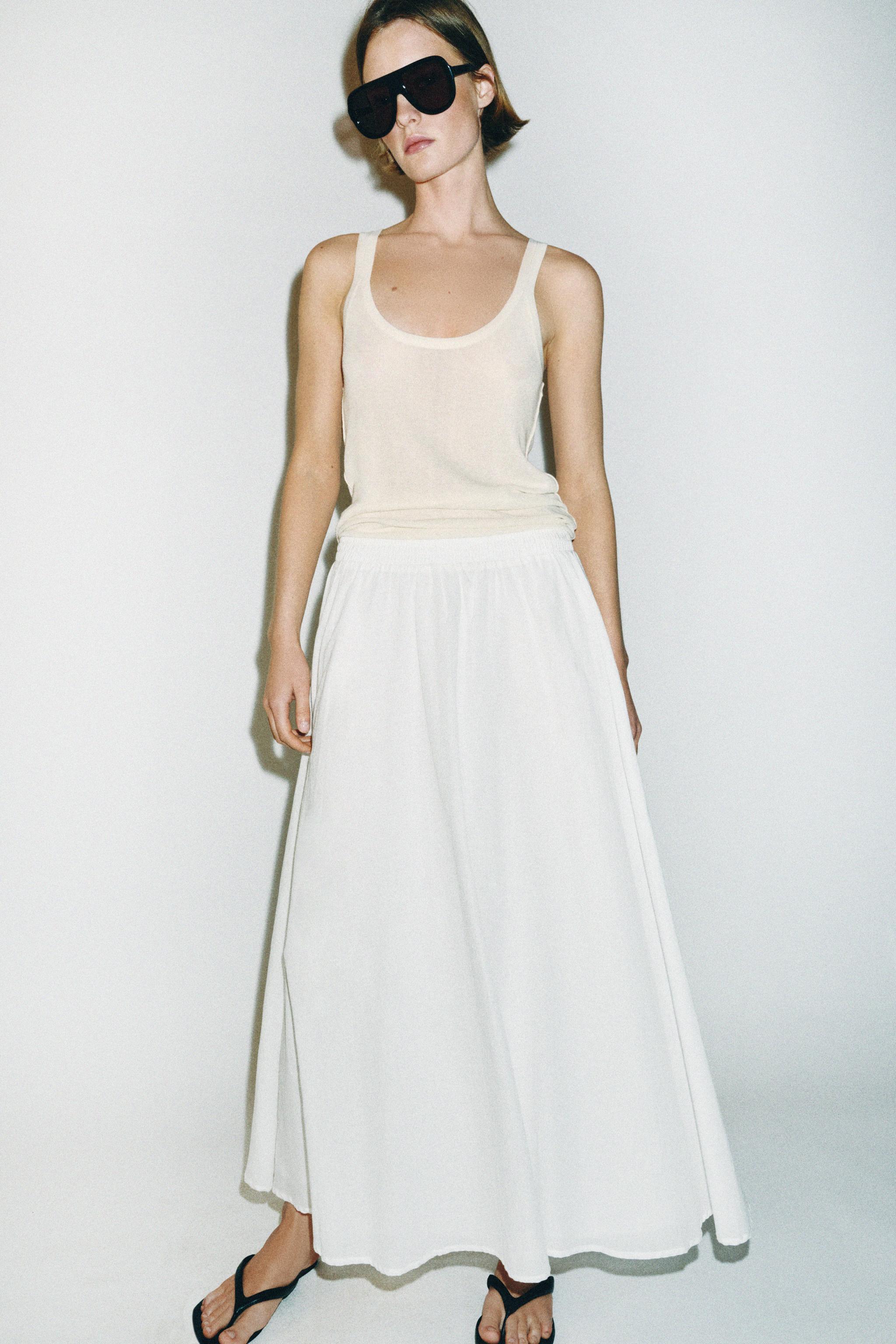 LAYERED MIDI SKIRT - thumbnail 5