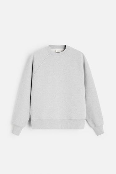 HEAVYWEIGHT CREW NECK SWEATSHIRT - Grey marl by Zara