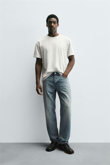 STRAIGHT FIT JEANS - Mid-blue by Zara - Image 0