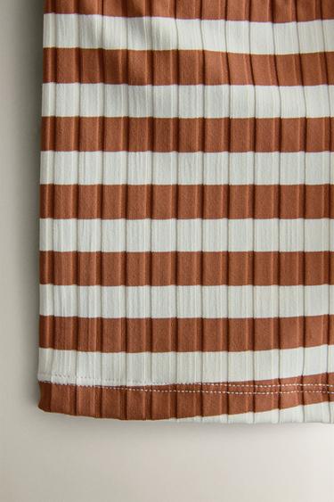 KIDS’ STRIPED BEACH BERMUDA SWIMMING TRUNKS - Brick by Zara - Image 2