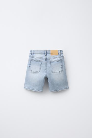 BERMUDA EN DENIM STRAIGHT - Bleu de Zara - Image 1