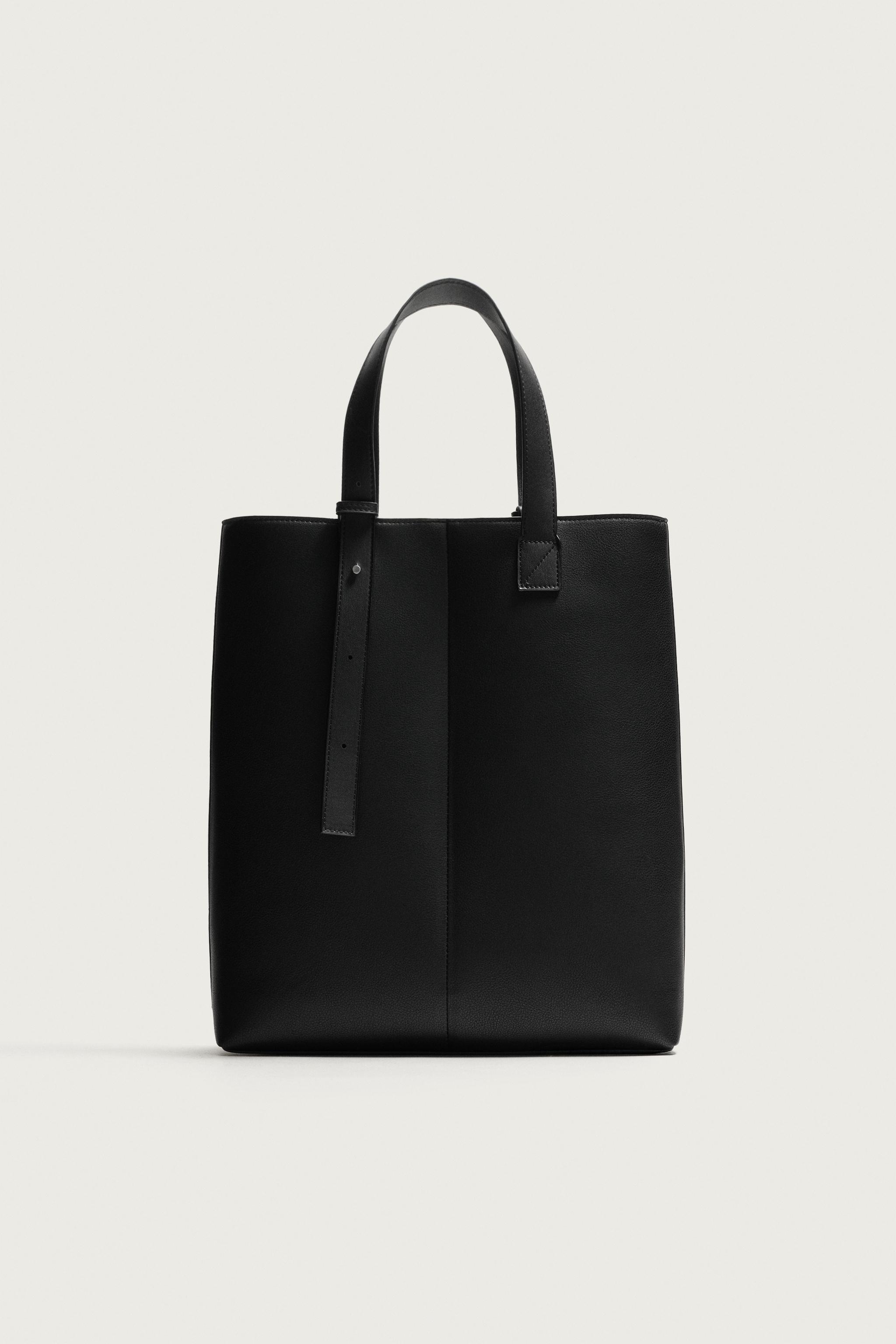 PLAIN TOTE BAG — Black