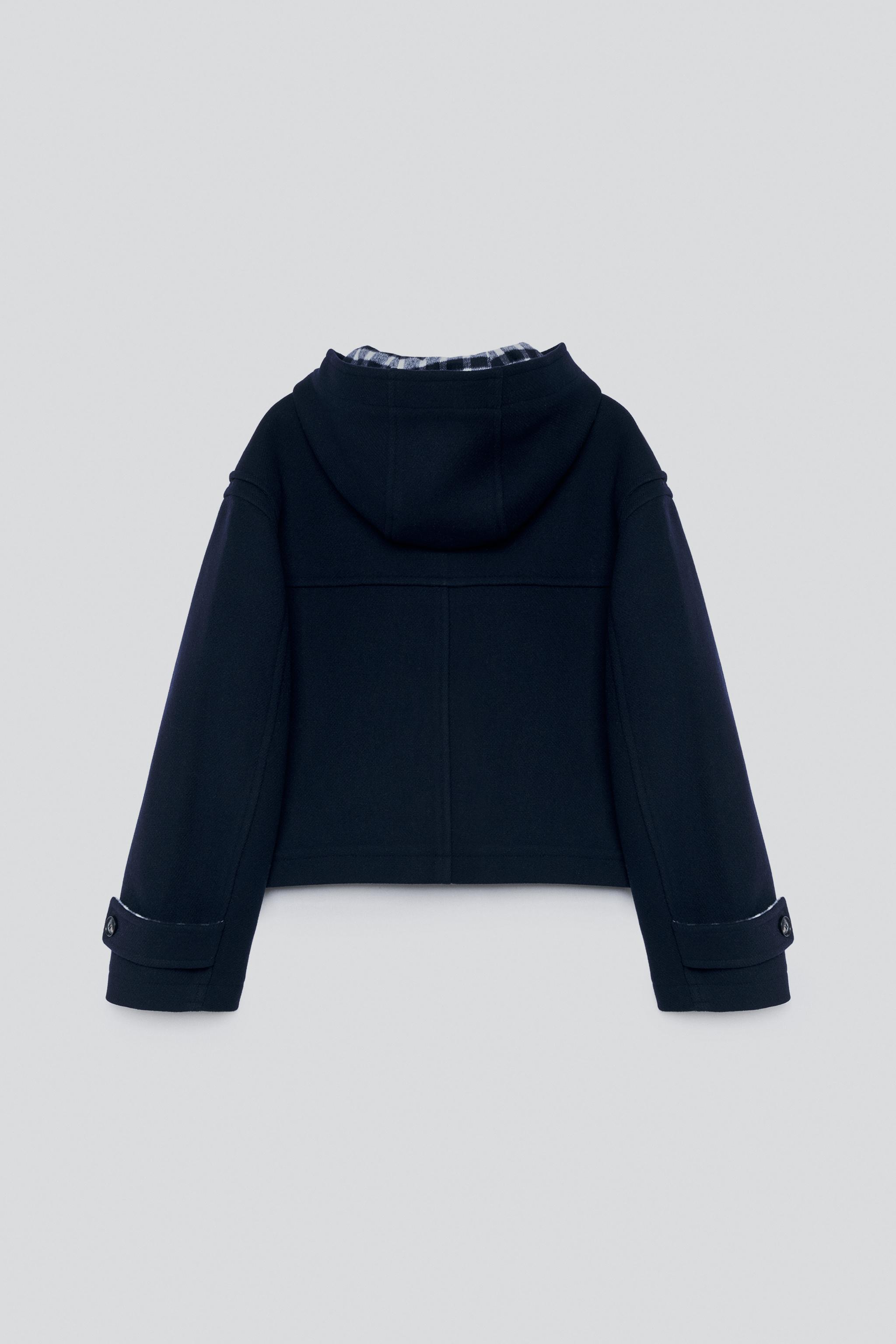 MANTEAU COURT FIT 100% LAINE