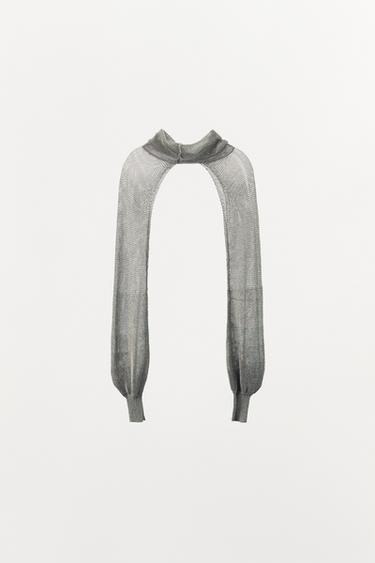 LIMITED EDITION METALLIC MESH SLEEVES - Silver by Zara - Image 2