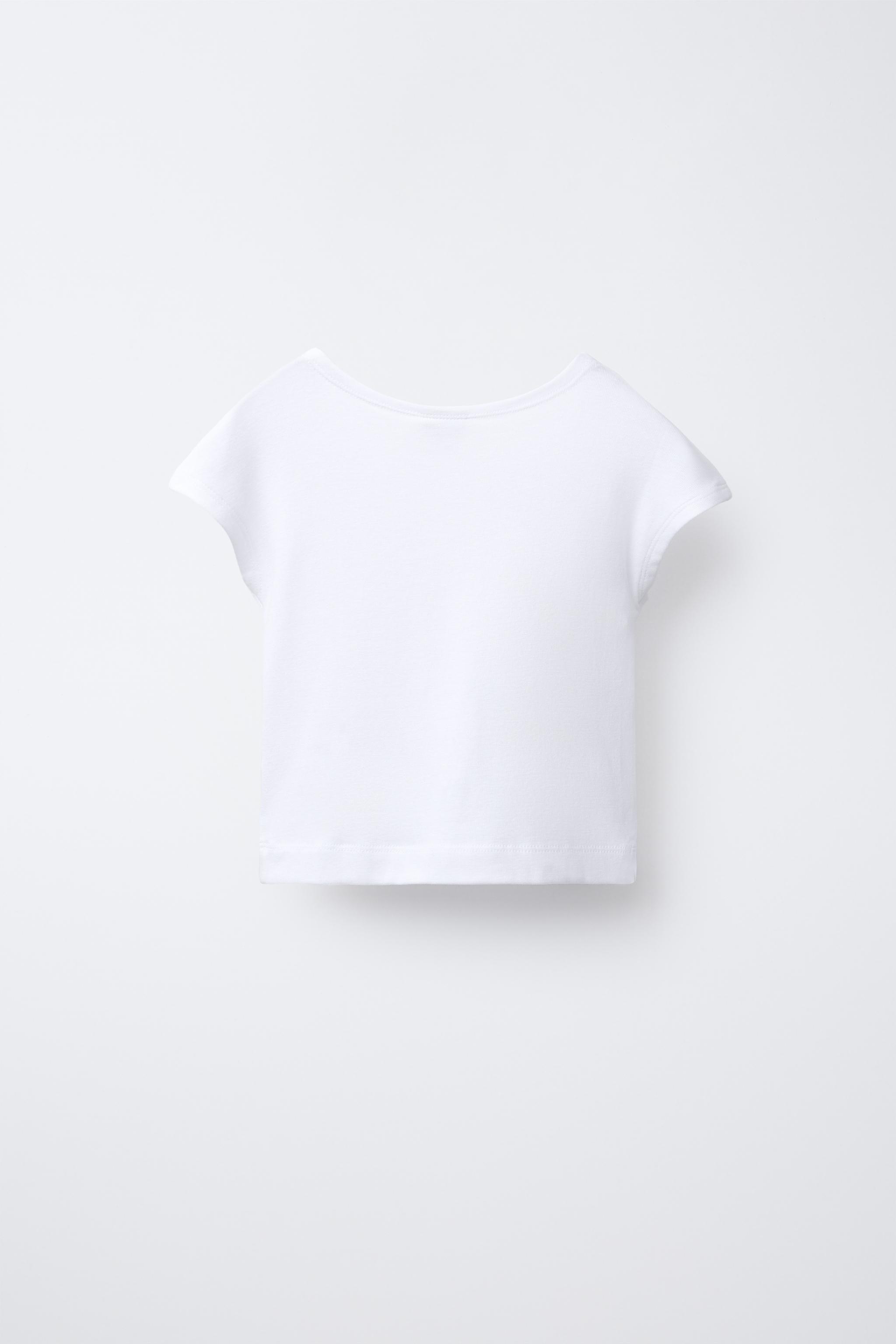T-SHIRT WITH COTTON AND MODAL - White | ZARA United States